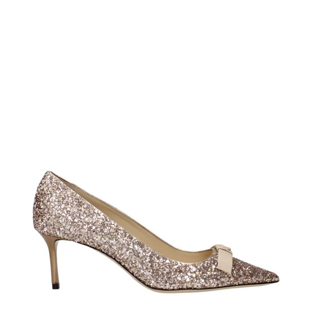 Jimmy Choo Pink Plastic Mid Heel Women's Pumps